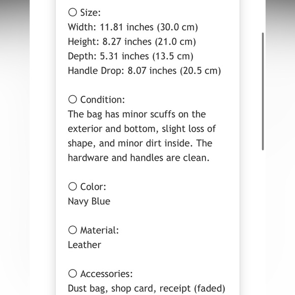 Gucci Dark Blue Leather Shoulder Bag with Gold Accents - Picture 16 of 16